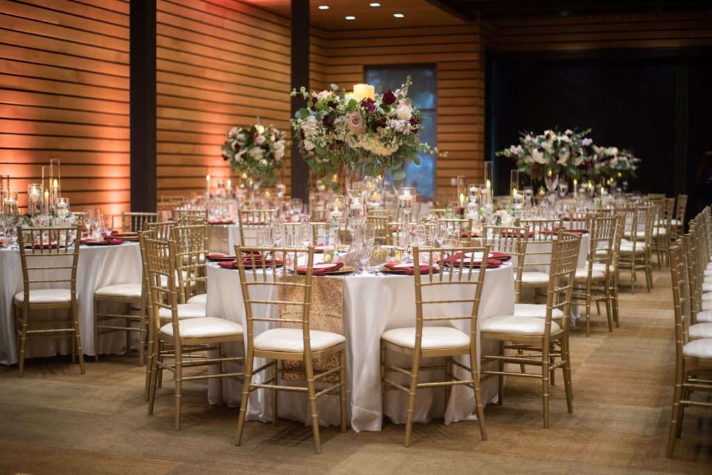 Jack Guenther Pavilion wedding decorations